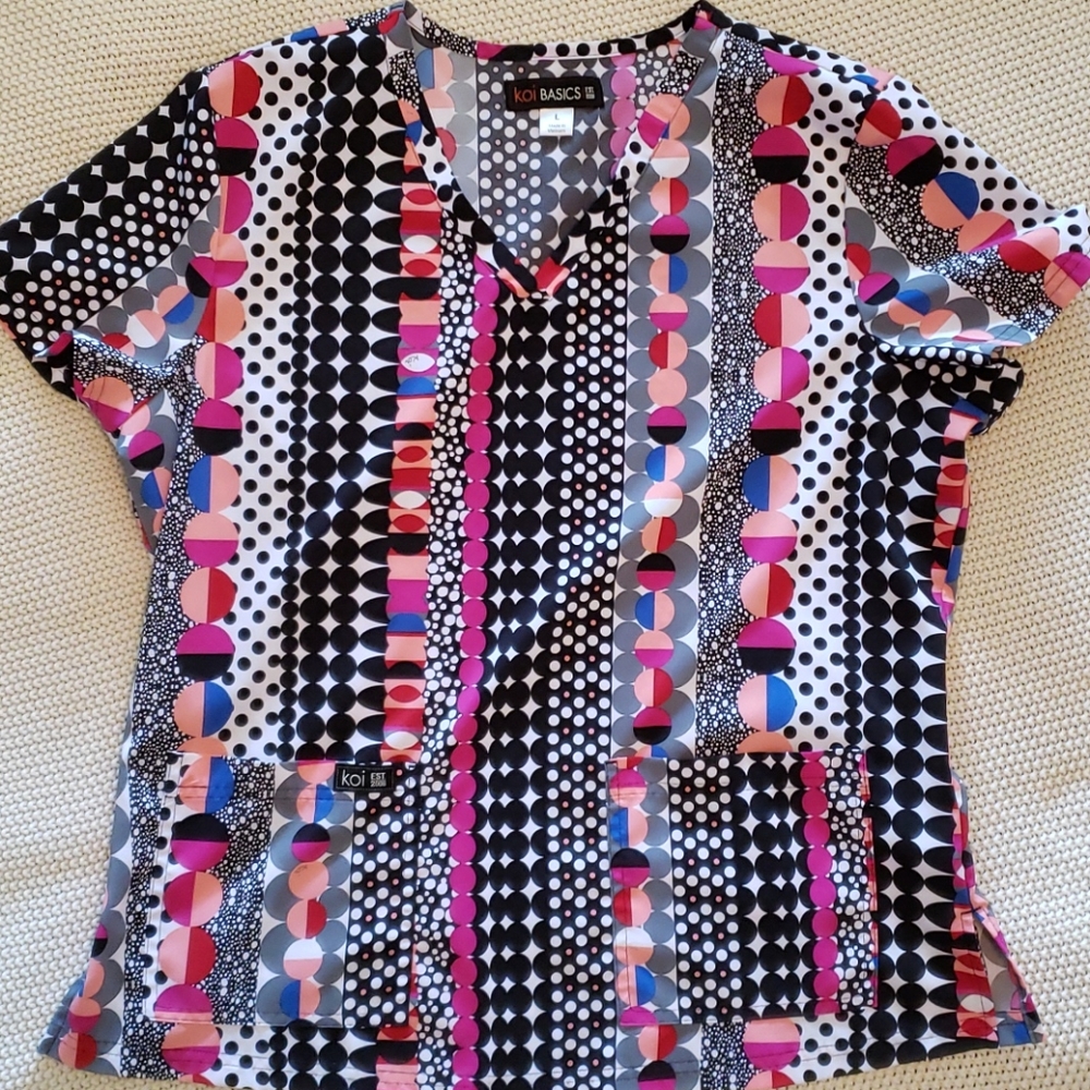 Koi scrub top